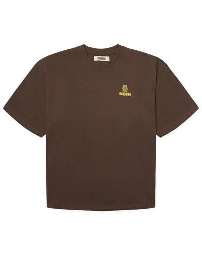 Woodbird - WBBeam Lucky T-shirt - Dark Brown